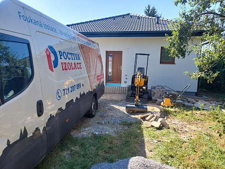 Izolace stropu novostavby v Jihočeském kraji